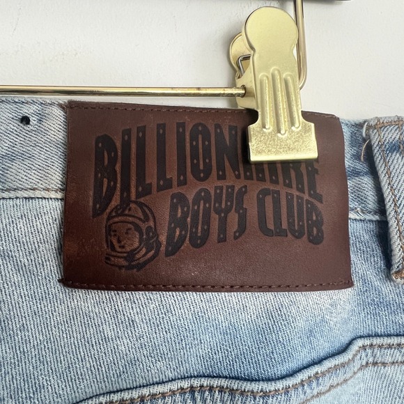 Billionaire Boys Club Distressed Embroidered Patch Skinny Jeans‎ UFO Cactus 38 - Picture 8 of 12